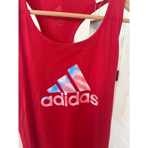 Adidas‎ Red Tank Top Size Medium - Picture 2 of 8